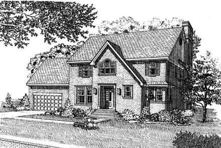 Colonial Elevation of Plan 90360