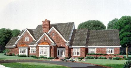 European Farmhouse Elevation of Plan 90399