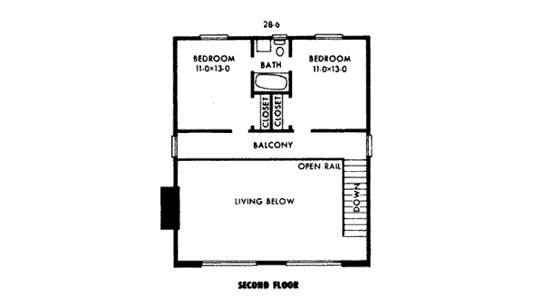 House Plan 90418 Level Two