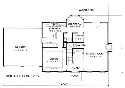 House Plan 90448 First Level Plan