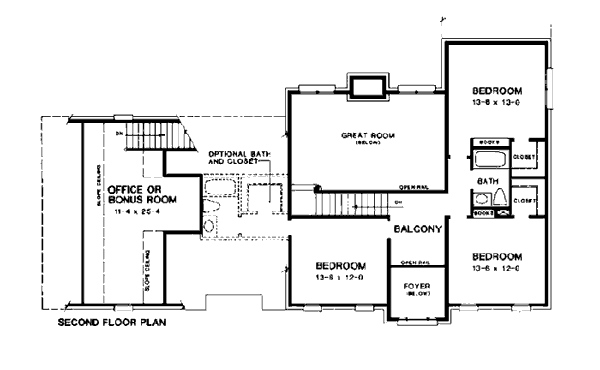 Colonial Level Two of Plan 90450