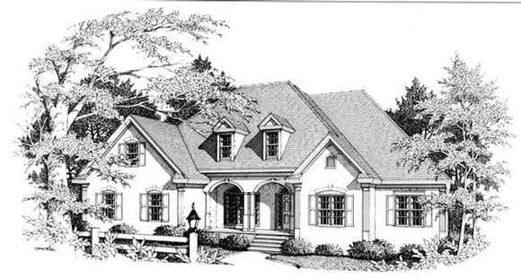 House Plan 90467 Elevation