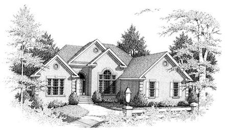 Traditional Elevation of Plan 90485