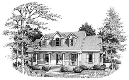 House Plan 90486 Elevation