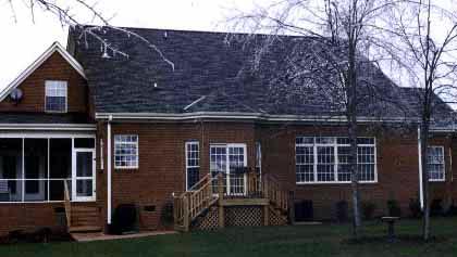 European Farmhouse Traditional Rear Elevation of Plan 90610