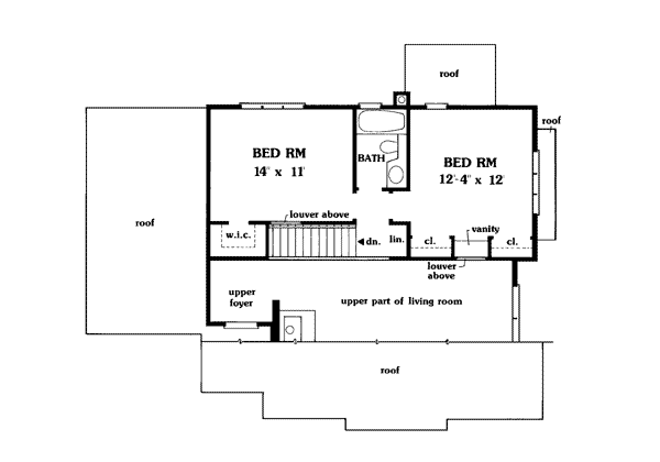 Contemporary Narrow Lot Level Two of Plan 90613