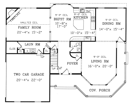 Country Farmhouse Victorian Level One of Plan 90647