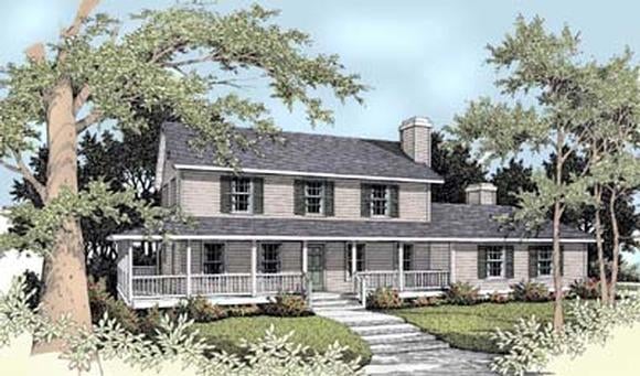 House Plan 90709 Elevation