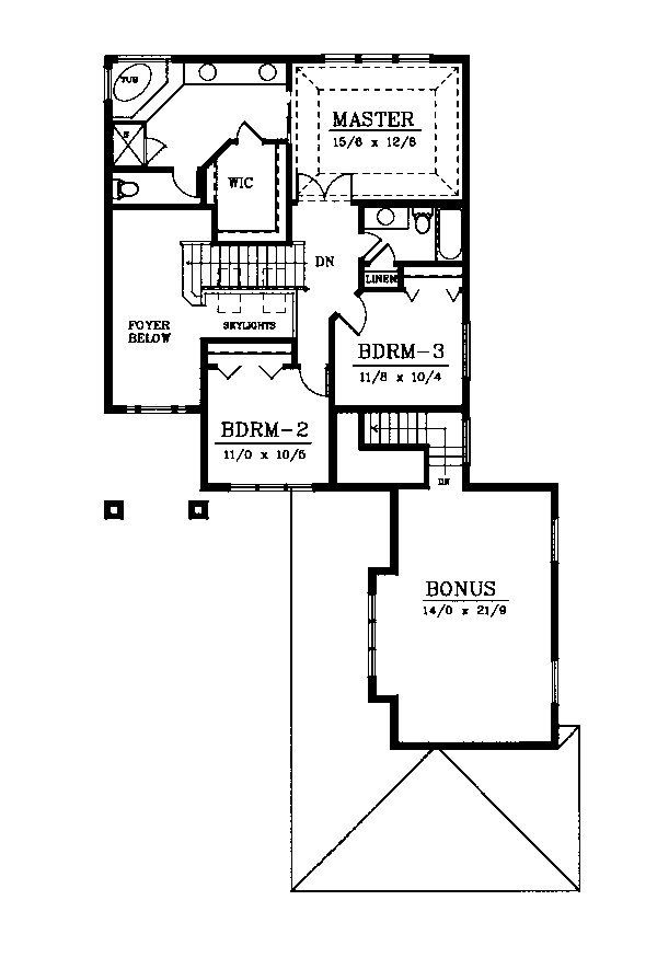 Contemporary Prairie Style Southwest Level Two of Plan 90715