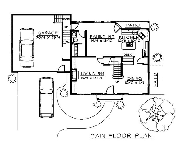 Colonial Traditional Level One of Plan 90739