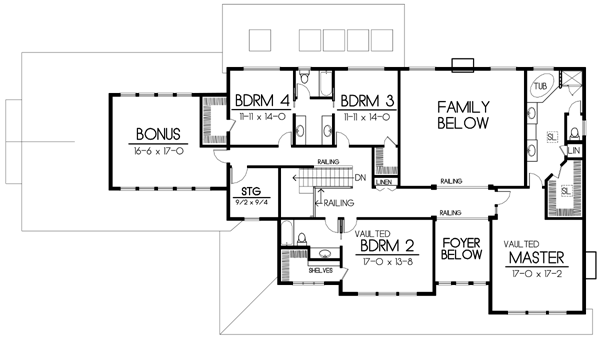 Country Craftsman Level Two of Plan 90746