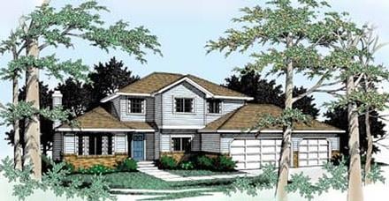 Traditional Elevation of Plan 90749