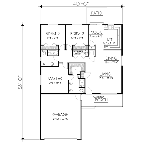 Ranch Level One of Plan 90753