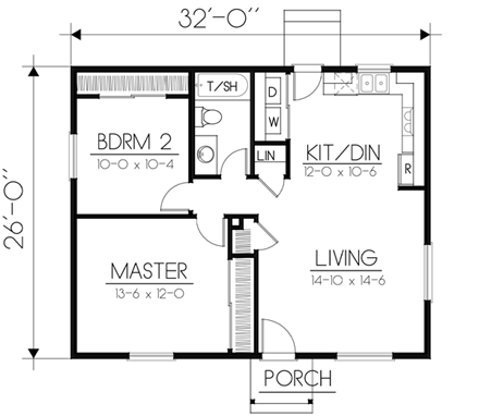 House Plan 90756 First Level Plan