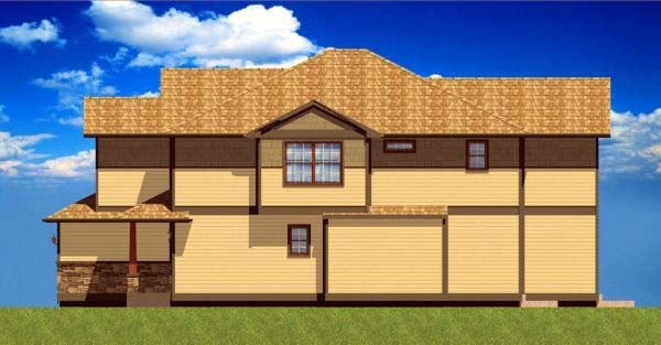 Craftsman Plan with 2842 Sq. Ft., 6 Bedrooms, 6 Bathrooms, 2 Car Garage Picture 3