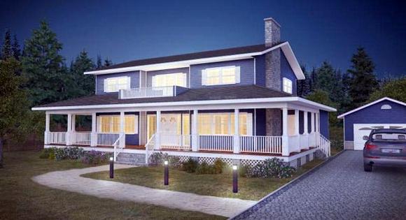 House Plan 90827 Elevation