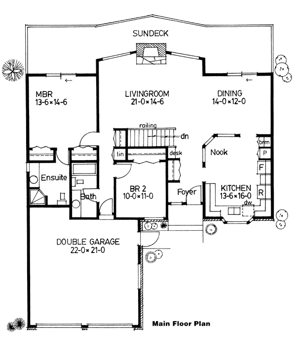 Ranch Level One of Plan 90849