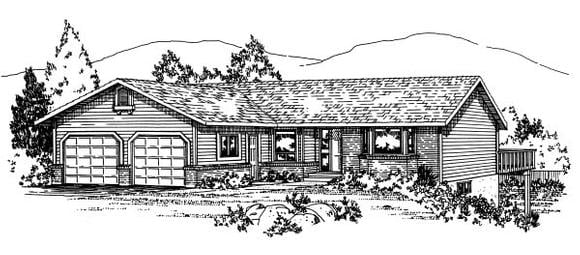 House Plan 90849 Elevation