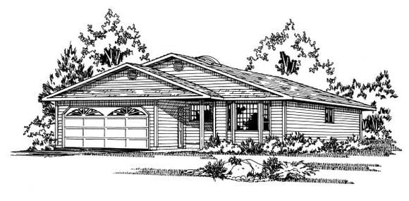 House Plan 90857 Elevation