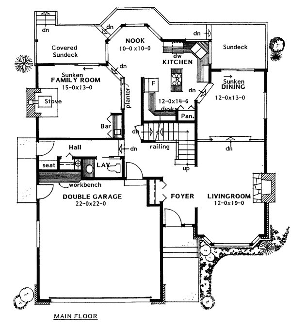 Contemporary Traditional Level One of Plan 90858