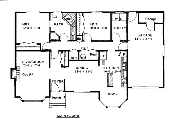 Ranch Level One of Plan 90865