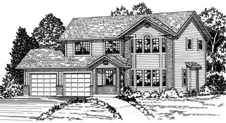 Traditional Elevation of Plan 90868