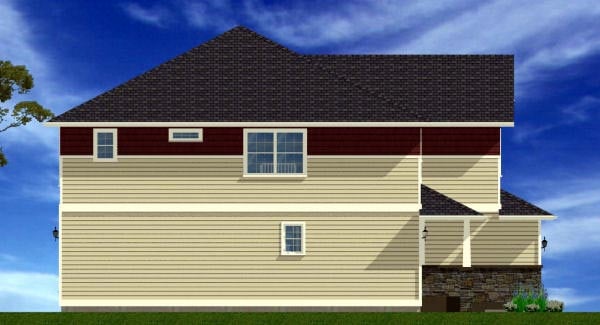 Craftsman Plan with 3406 Sq. Ft., 6 Bedrooms, 6 Bathrooms, 2 Car Garage Picture 2