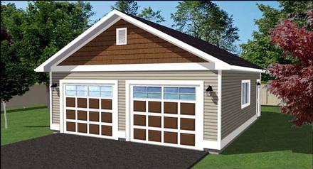 Garage Plan 90894 - 2 Car Garage Elevation