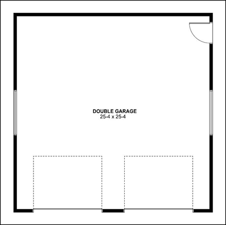 Garage Plan 90895 - 2 Car Garage First Level Plan