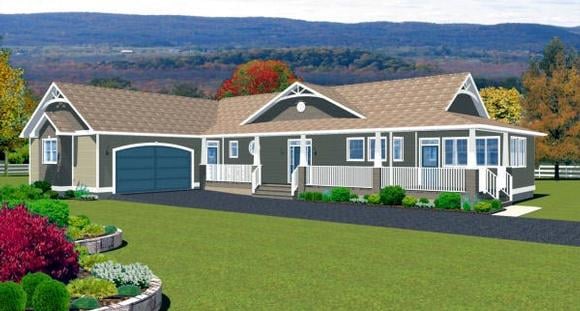 House Plan 90897 Elevation