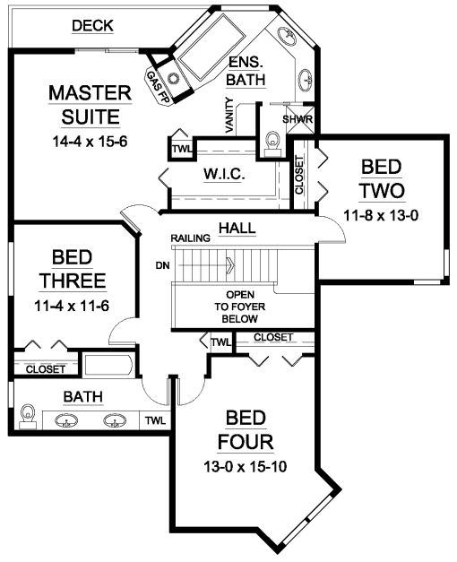 Traditional Level Two of Plan 90899