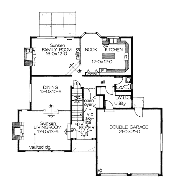 Contemporary Level One of Plan 90900