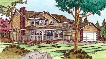 House Plan 90909 Elevation