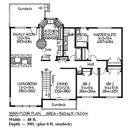 House Plan 90922 First Level Plan