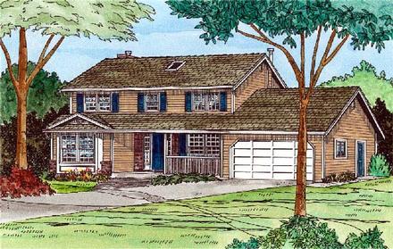 House Plan 90933 Elevation