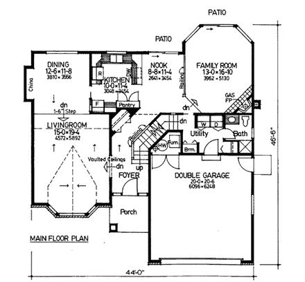 House Plan 90942 First Level Plan