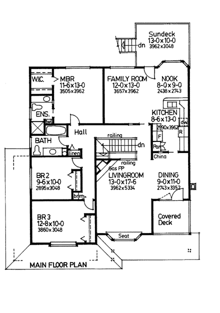 House Plan 90949 First Level Plan