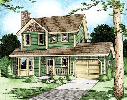 House Plan 90951 Elevation