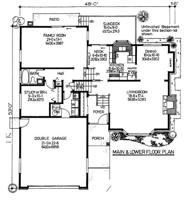 Contemporary Level One of Plan 90958