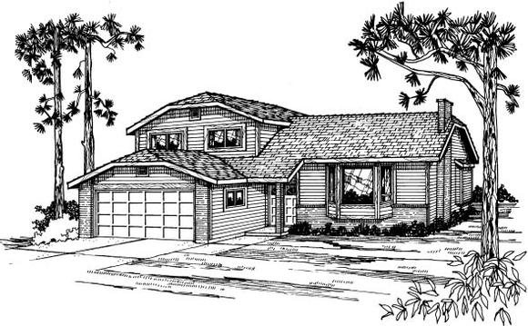 House Plan 90958 Elevation