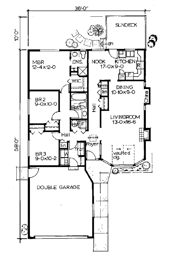 Ranch Level One of Plan 90959