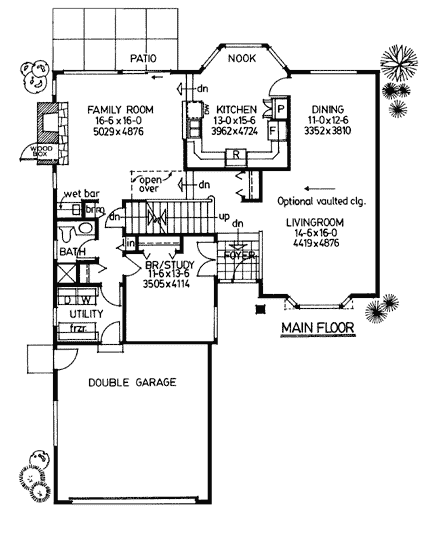 House Plan 90970 First Level Plan
