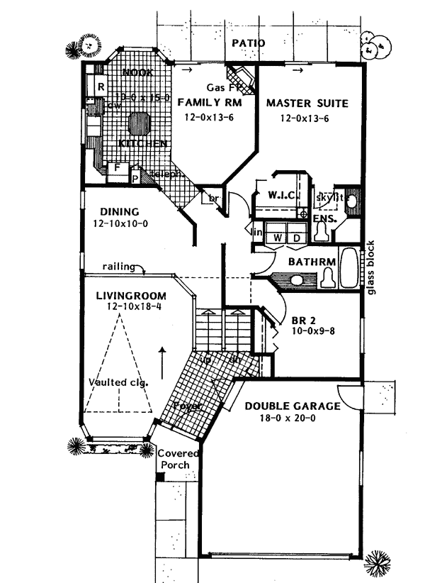 Contemporary Level One of Plan 90989