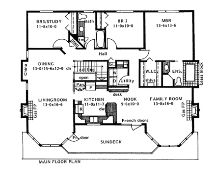 House Plan 90994 First Level Plan