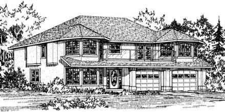 Traditional Elevation of Plan 90994