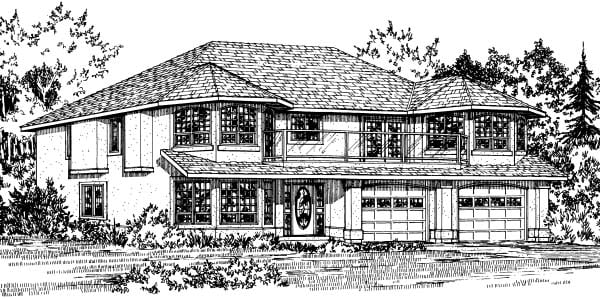 Plan 90994 | Traditional Style with 5 Bed, 3 Bath, 2 Car Garage