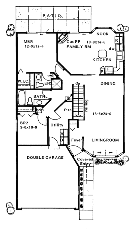 House Plan 90998 First Level Plan