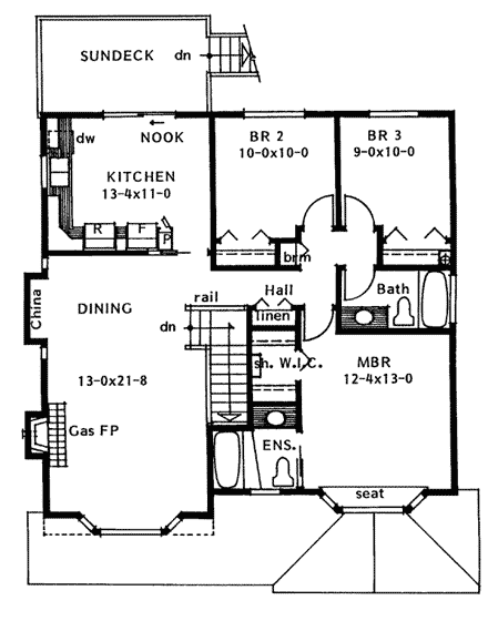 House Plan 90999 First Level Plan