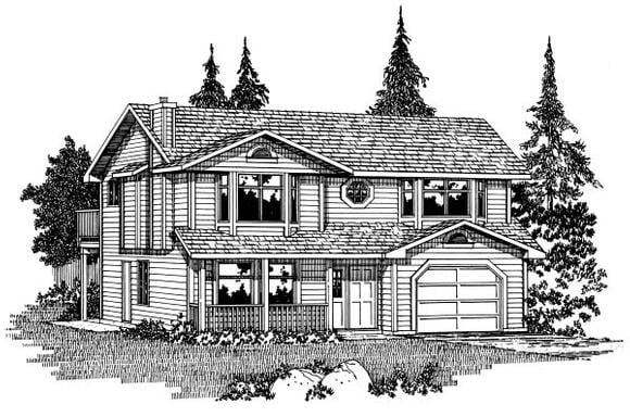 House Plan 90999 Elevation