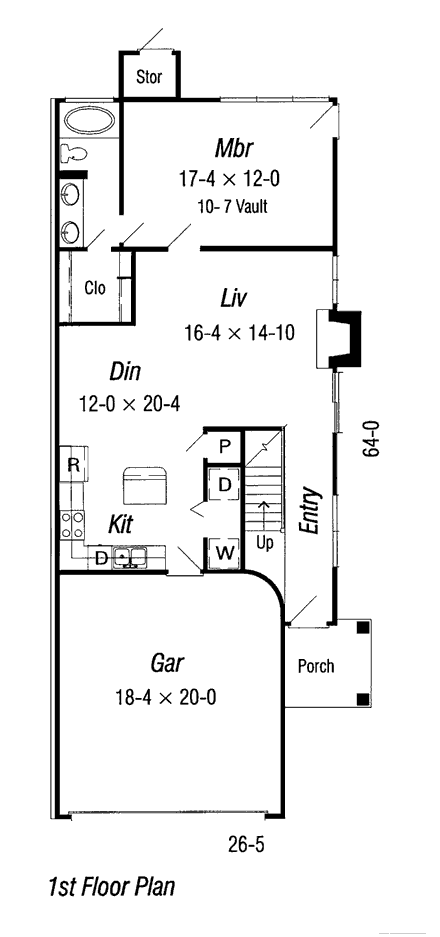 House Plan 91114 First Level Plan